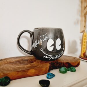 Alternative view of Cana personalizata caligrafiata - " Zambeste mereu"